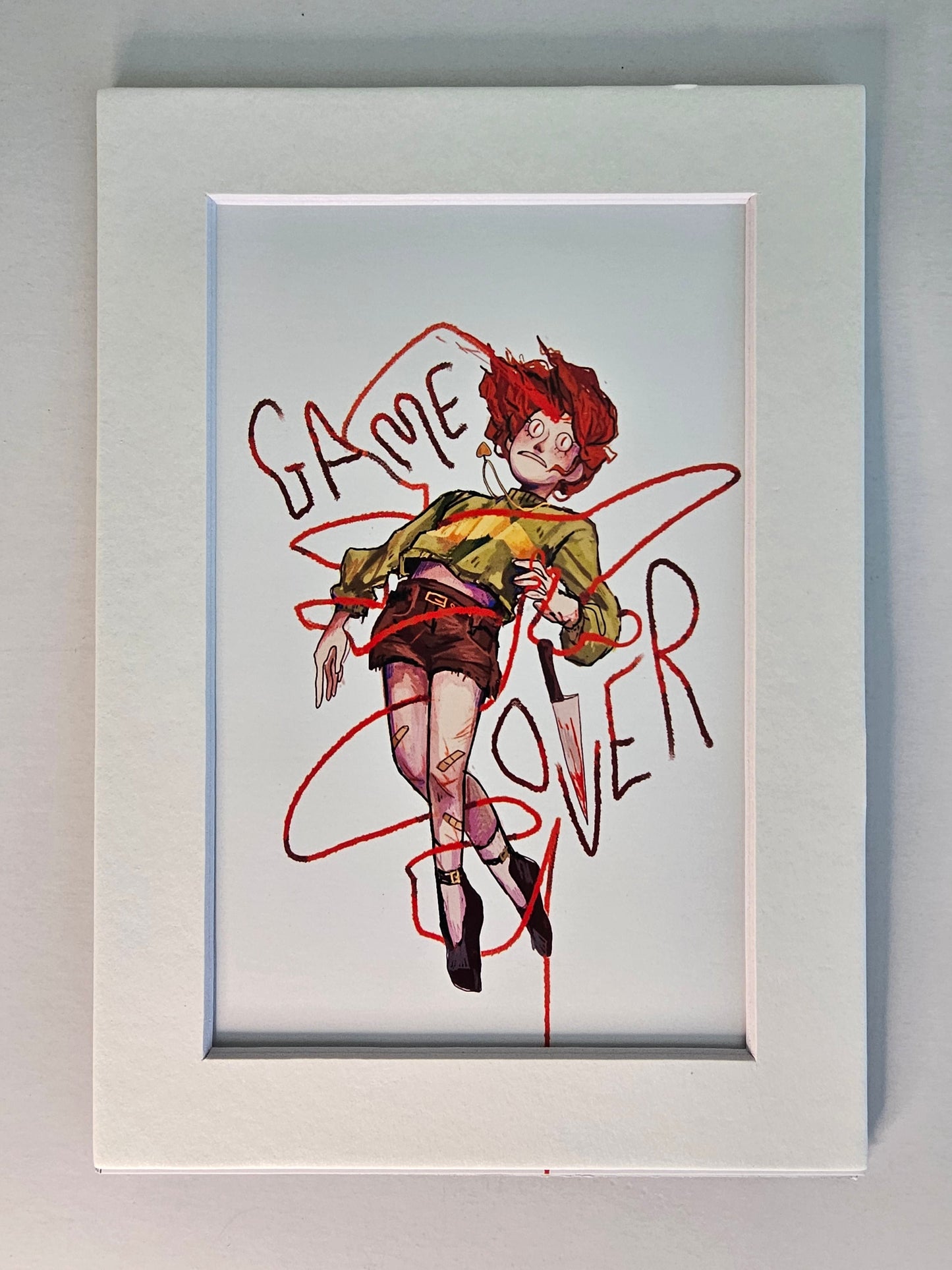 GAME OVER 5x7 Fan Art