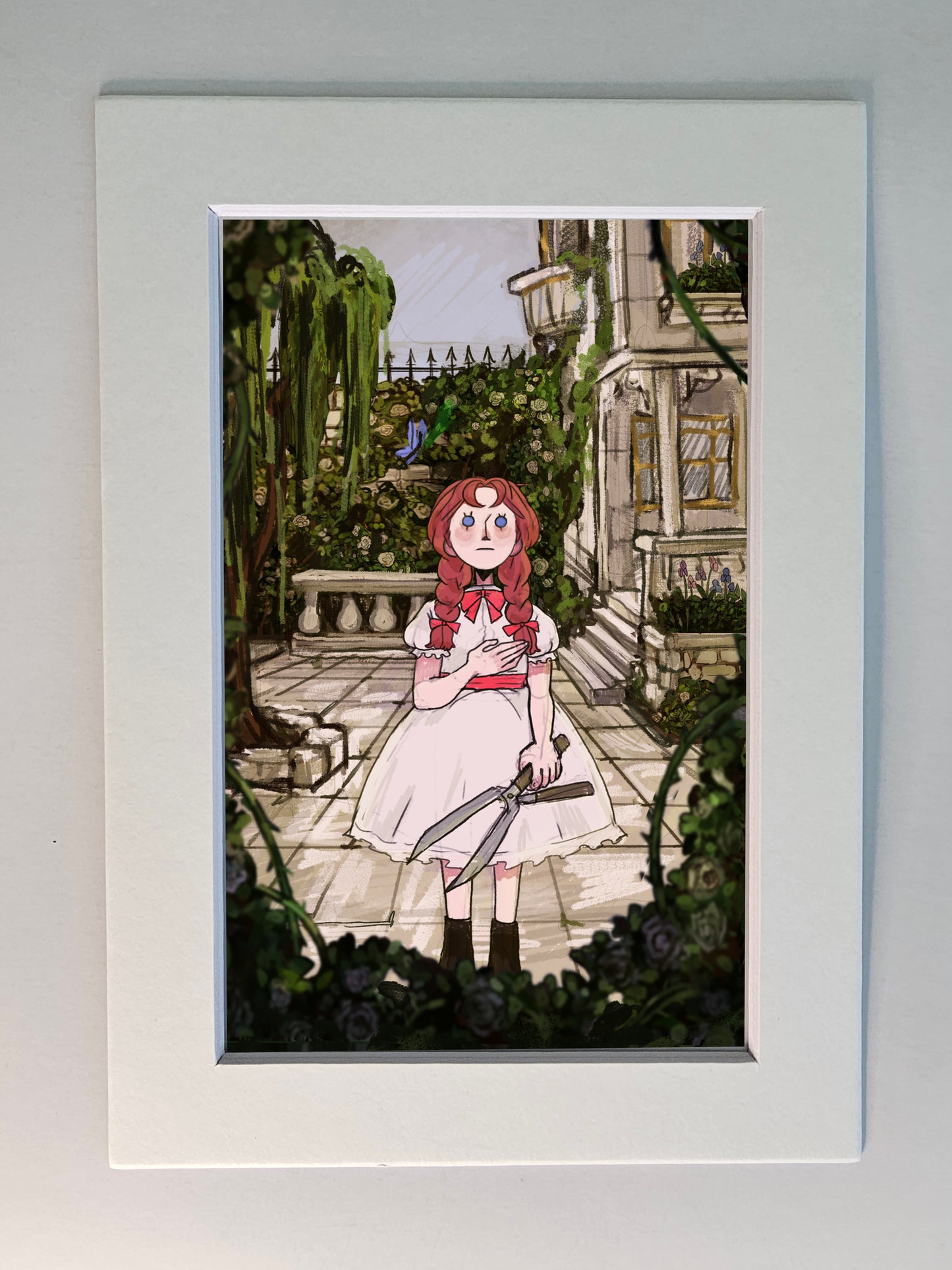 Cordelia and the Blue Butterfly 5x7 print