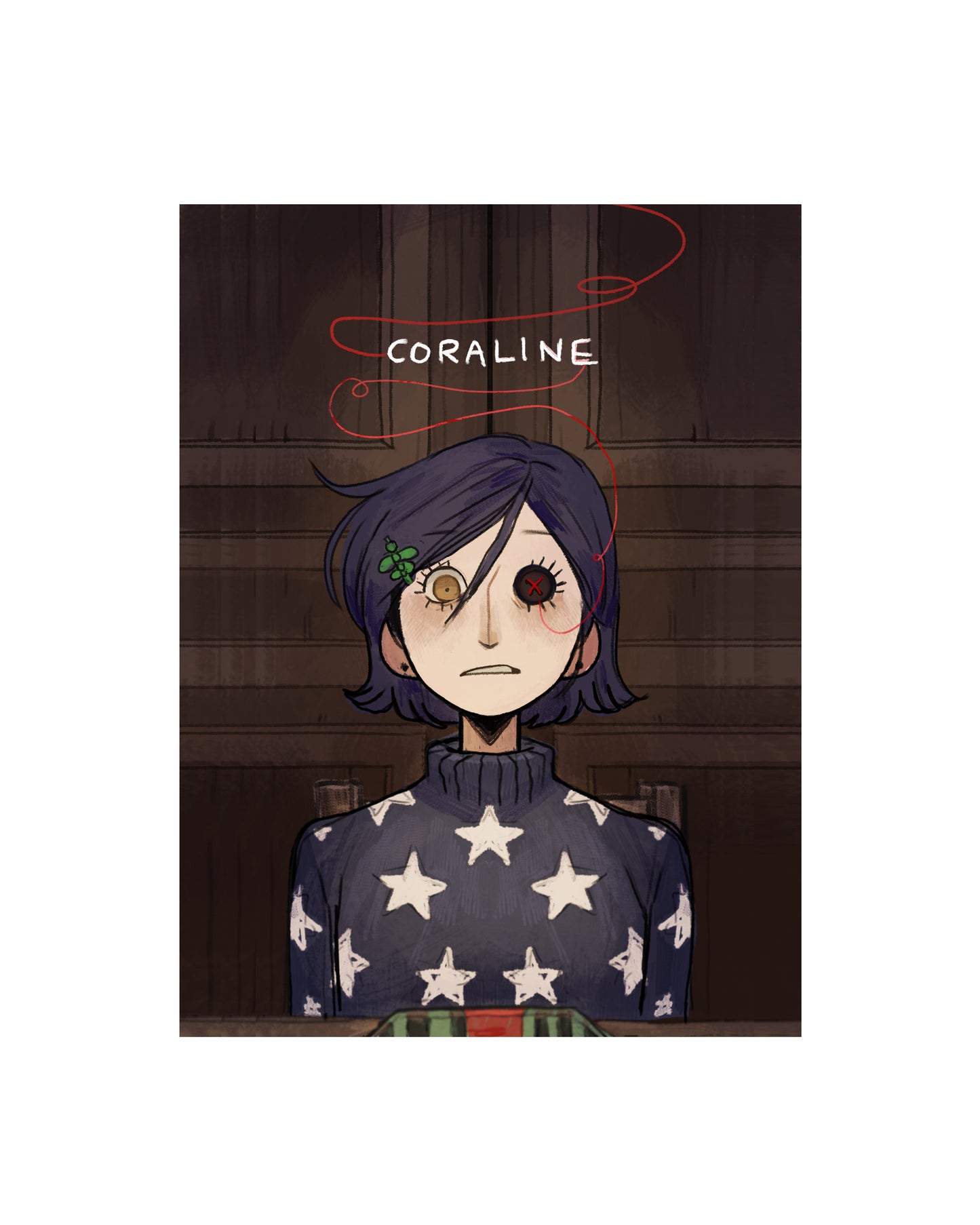 WE SEE YOU, CORALINE 8 x 10 fan art
