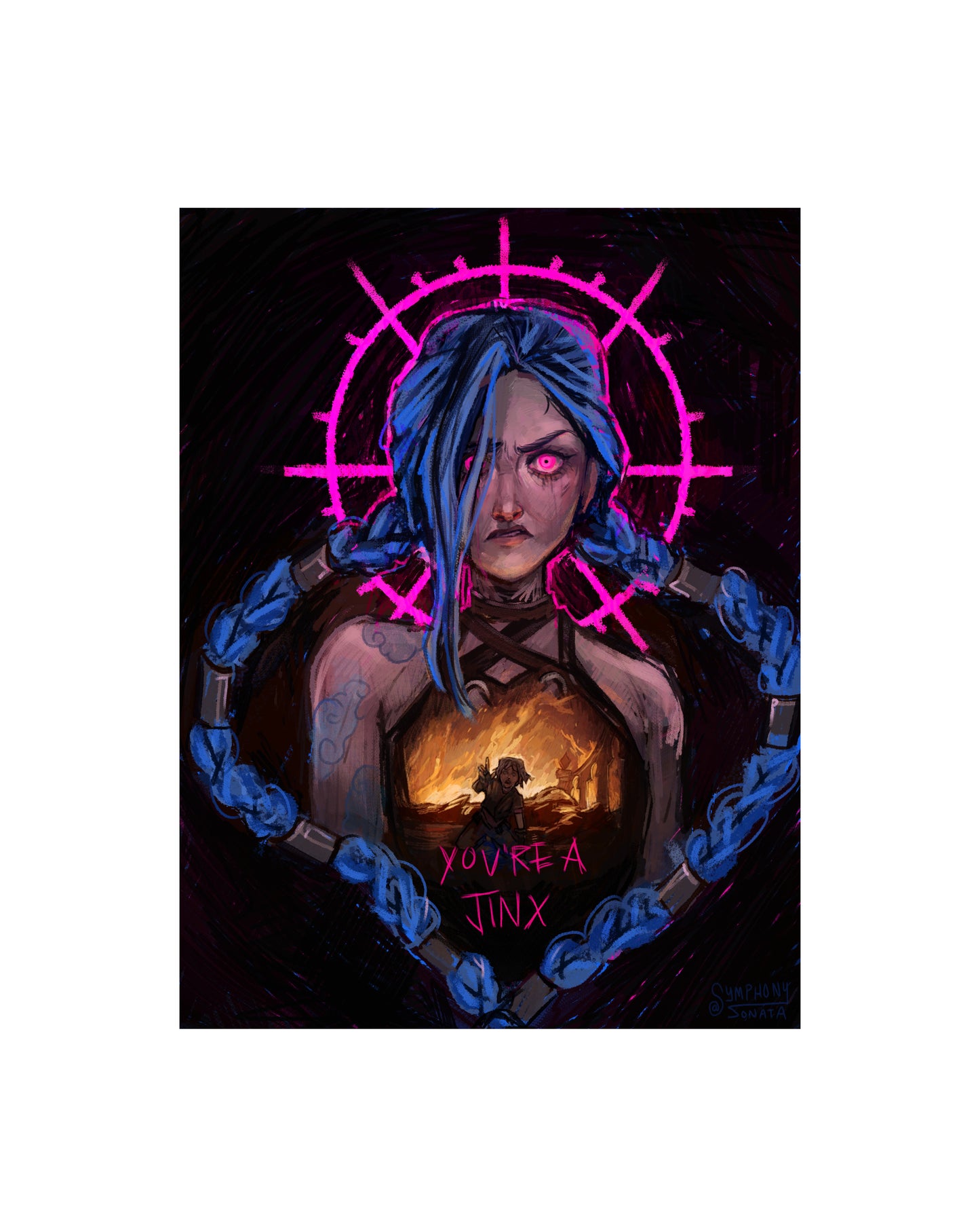YOU'RE A JINX 8x10 fan art