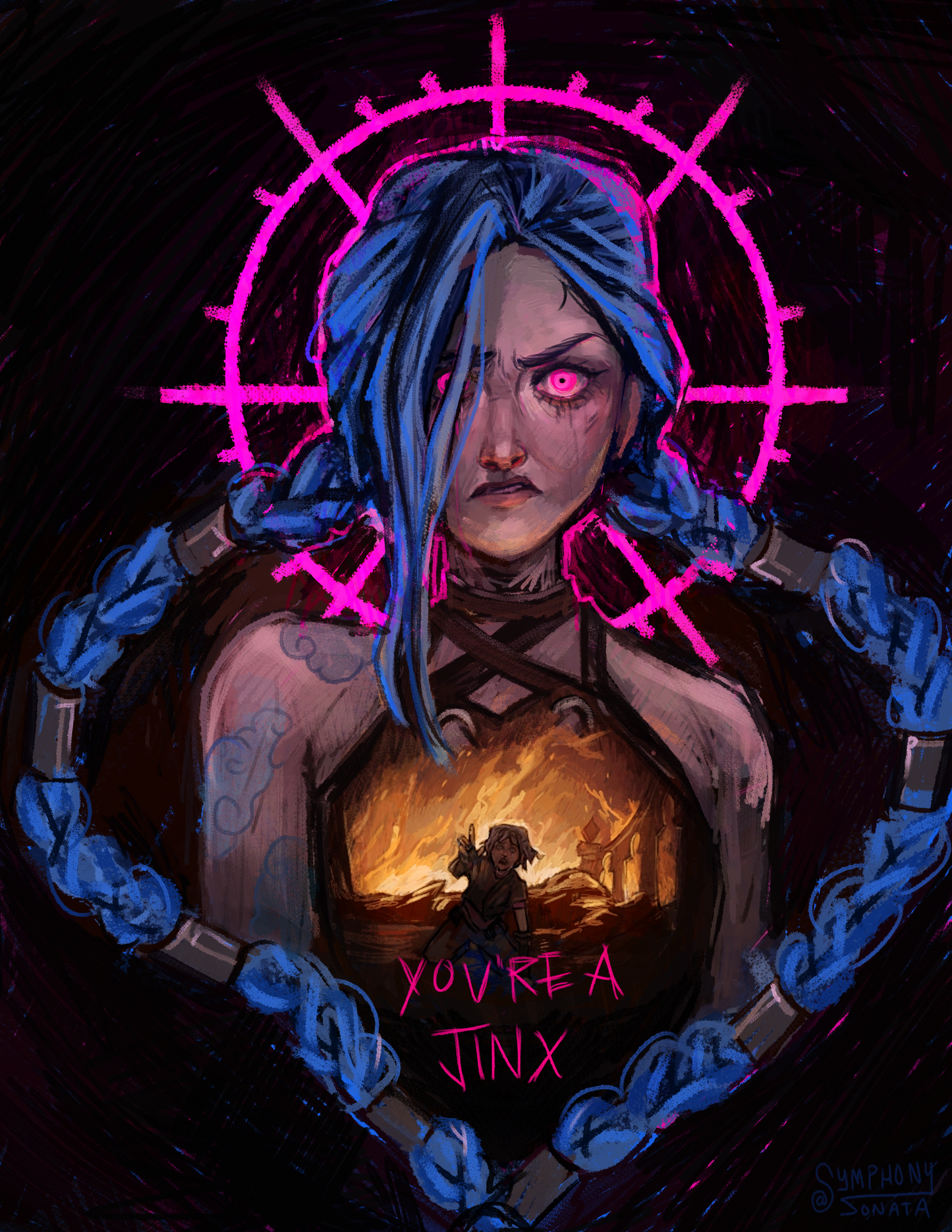YOU'RE A JINX 8x10 fan art