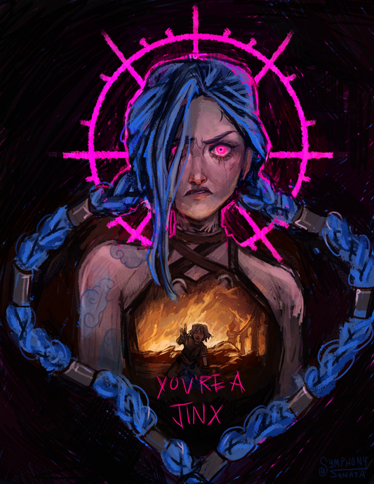 YOU'RE A JINX 8x10 fan art