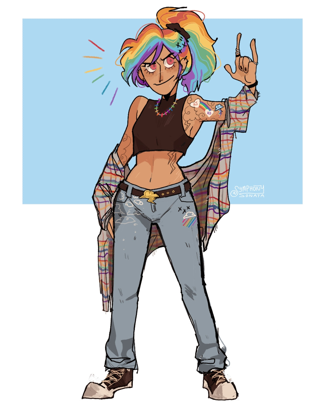 Rainbow Dash, 1990s 5x7 Print