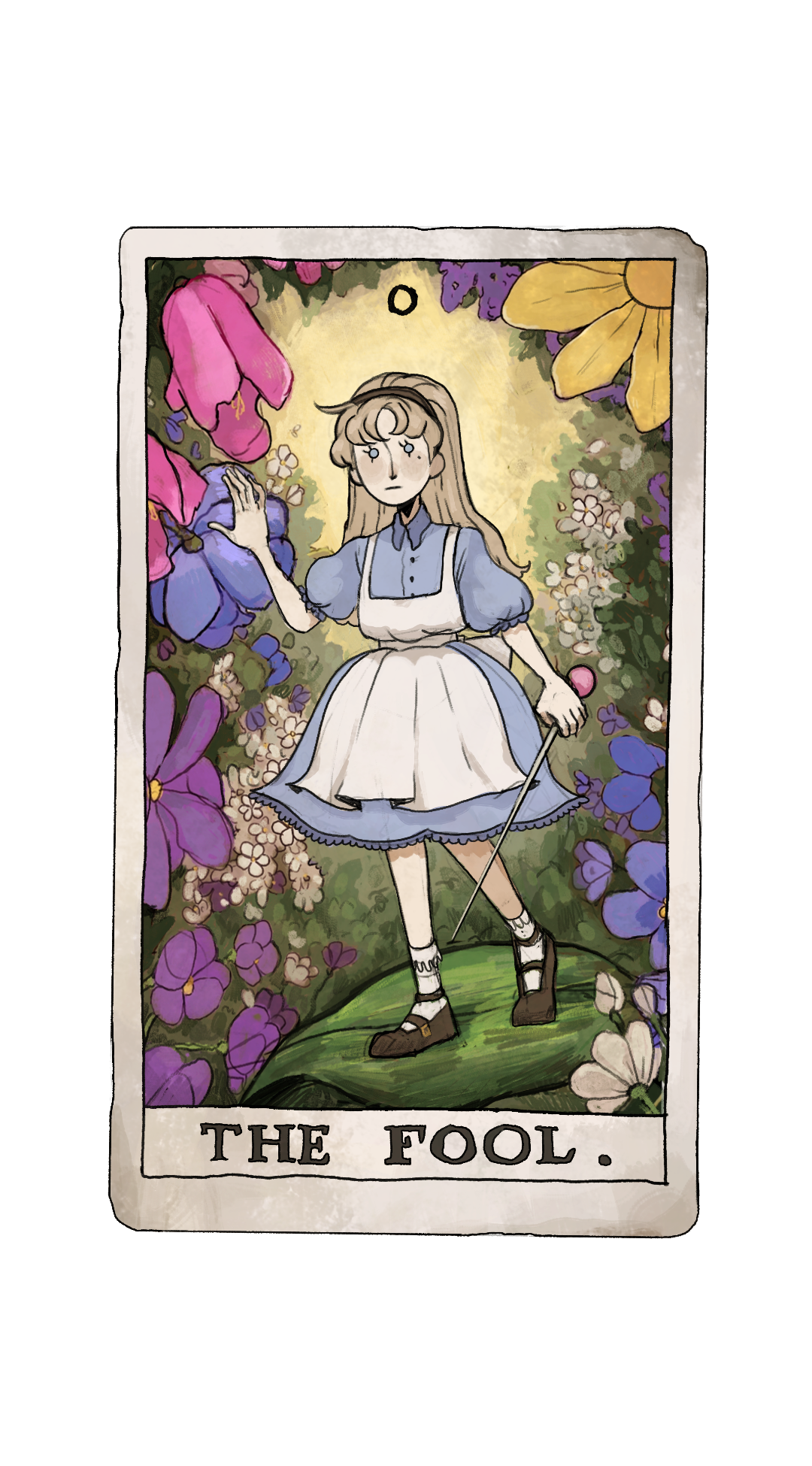 Alice Tarot Card 8x10 print