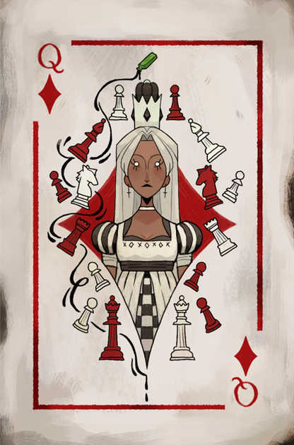 Queen of Diamonds 5x7 Print