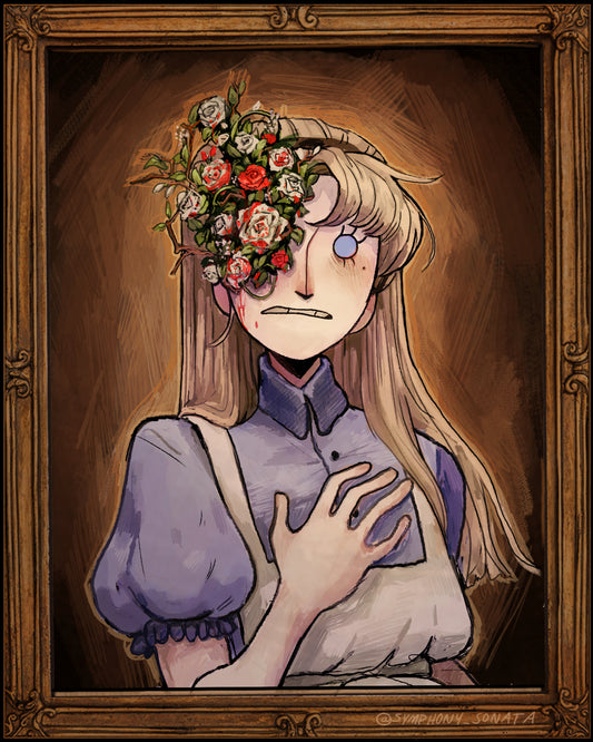 Alice Painted Roses Portrait 8x10 print