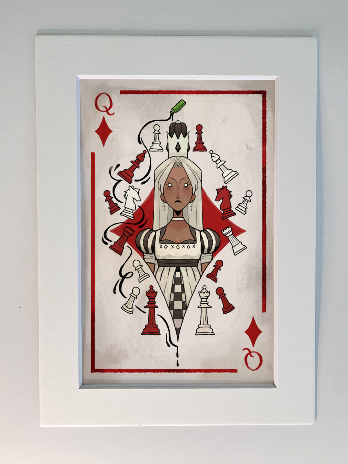 Queen of Diamonds 5x7 Print