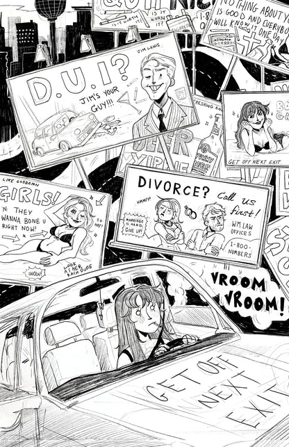 GET OFF NEXT EXIT 5x7 Print